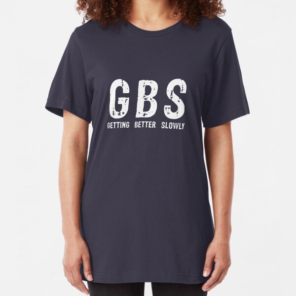 GBS Tee in White Slim Fit T-Shirt