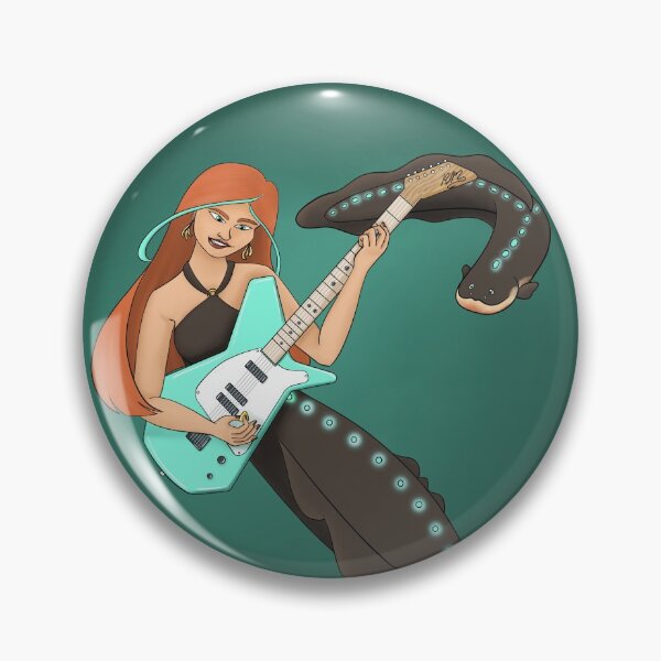 Item preview, Punk Mermaid with Electric Eels designed and sold by Moodoodles.