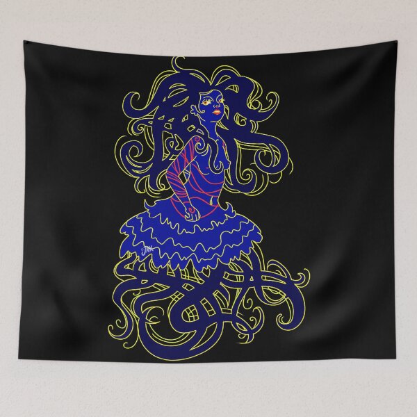 Item preview, Jellyfish Mermaid- blue designed and sold by Jenny Kirk.