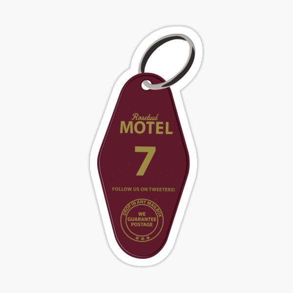 Rosebud Motel Keychain Sticker