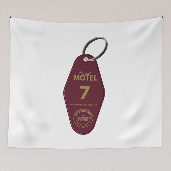 Item preview, Rosebud Motel Keychain designed and sold by BerningCreative.