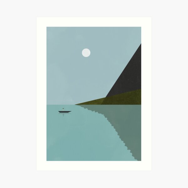 Sailing at night Art Print