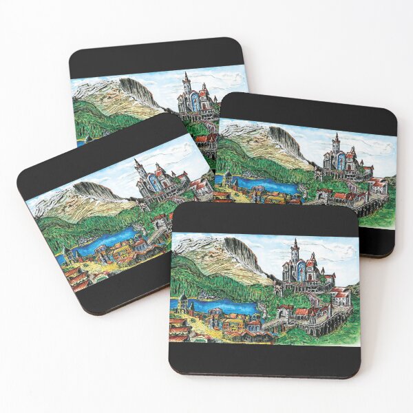 Item preview, Toussaint / Beauclair - The Witcher Watercolor designed and sold by bslatecreations.