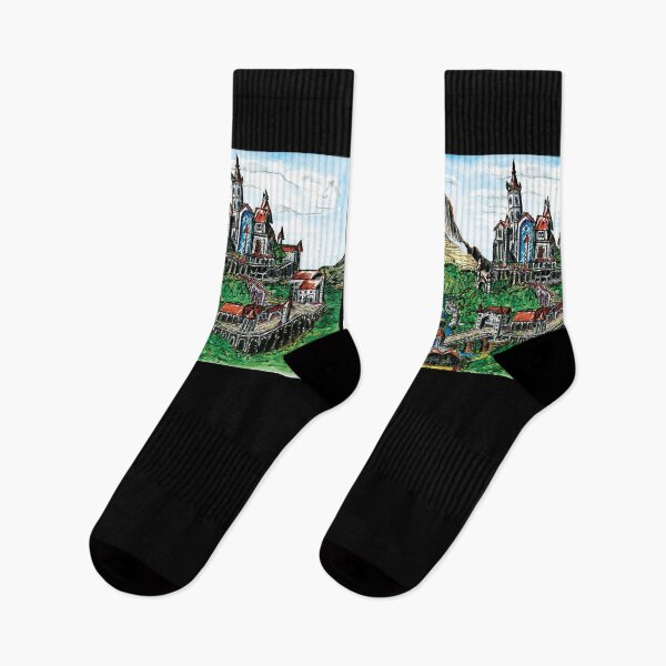 Item preview, Toussaint / Beauclair - The Witcher Watercolor designed and sold by bslatecreations.