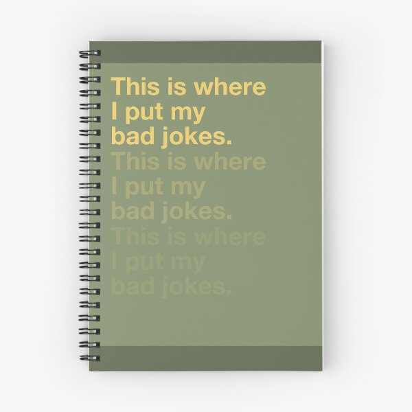 Item preview, Diario "Me pusieron mis chistes malos" designed and sold by JungleCrews.
