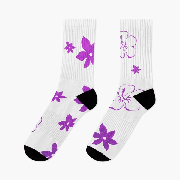 Item preview, Flower pattern purple designed and sold by Moonyflower.