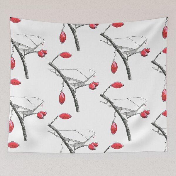 Item preview, Fruit eating origami bird  designed and sold by Crea-RiBo.