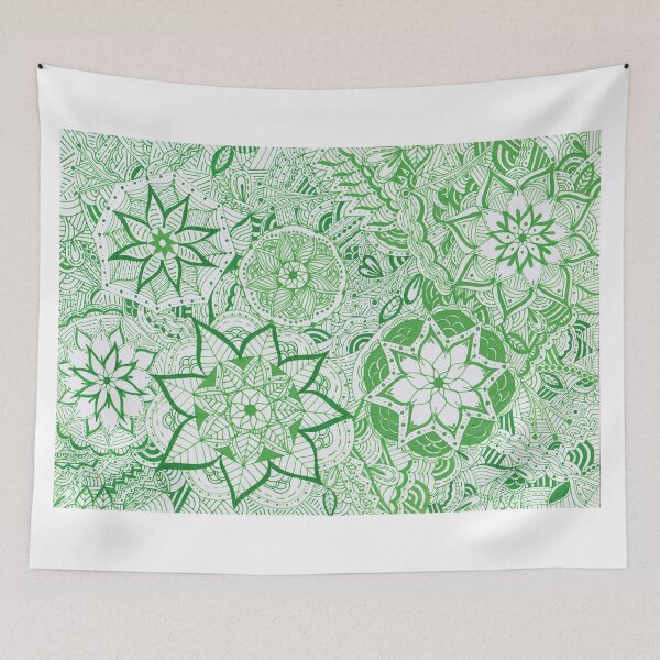 Item preview, Leafy Green Mandala Improvisation designed and sold by MarisaGoncalves.