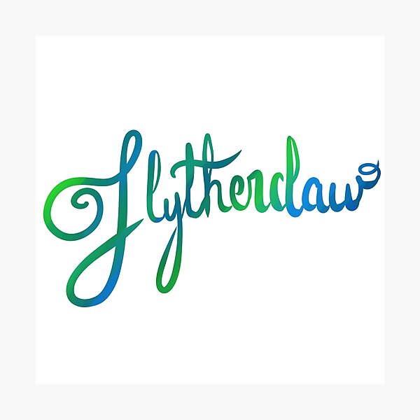Slytherclaw Calligraphy Photographic Print