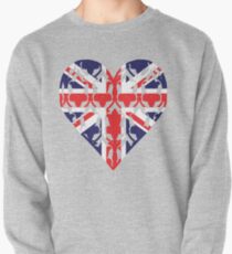 Union Jack Sherlock Wallpaper Heart Pullover