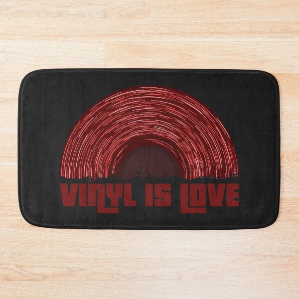 Item preview, Red Vinyl is Love (black) designed and sold by animinimal.