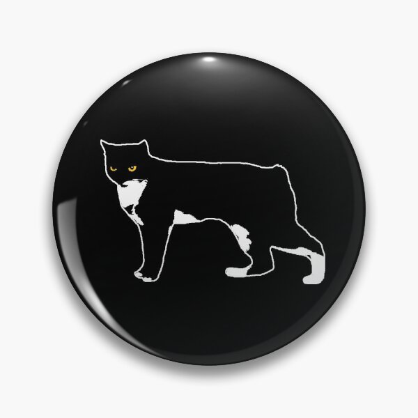 Item preview, Pixel the Black and White Manx Cat ❤ Black designed and sold by pixelmountain.