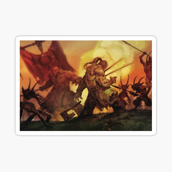 Fomors, Beastmen, and Orcs! Sticker