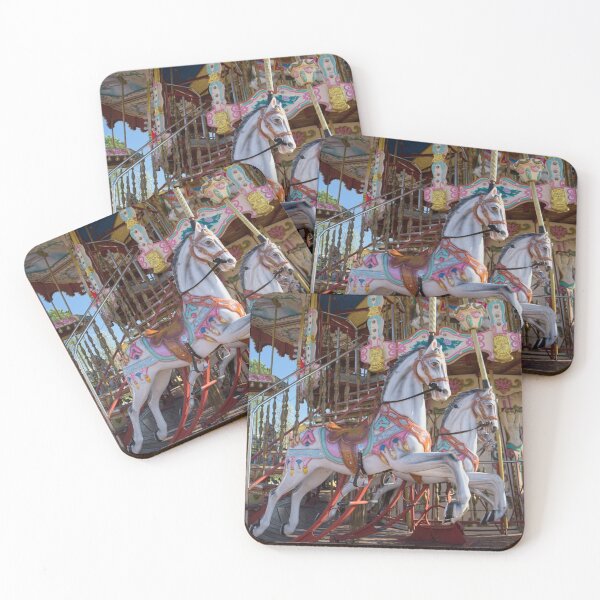 Item preview, The Carousel Horses In Skanderbeg Square designed and sold by Lucinda Walter.