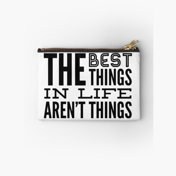 Item preview, The Best Things In Life Aren't Things, For The Minimalist ~ Black Font designed and sold by iosta.