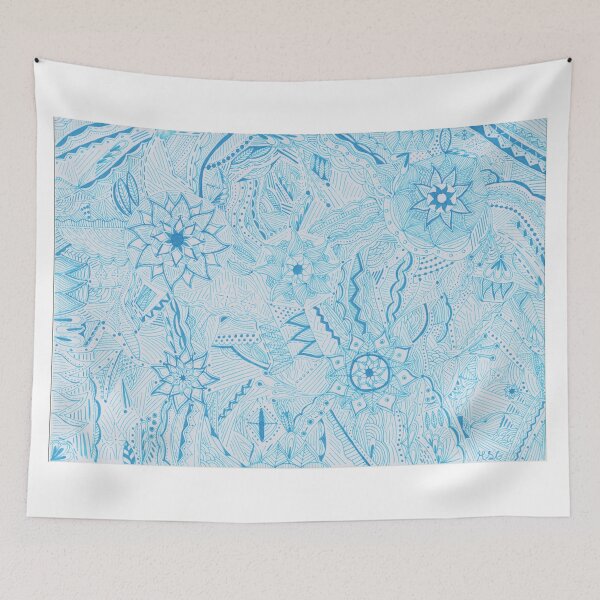 Item preview, Light Blue Mandala Improvisation designed and sold by MarisaGoncalves.