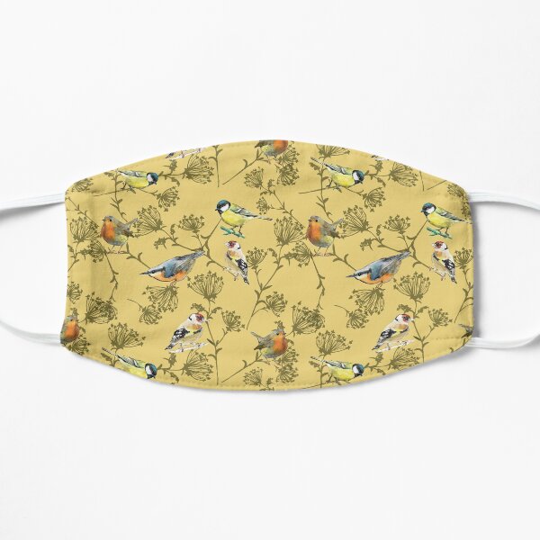 Copy of garden birds, spring Flat Mask