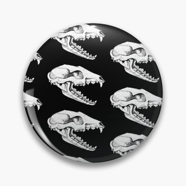 Item preview, Grey Fox Skull Ink Illustration  designed and sold by erilaurenart.