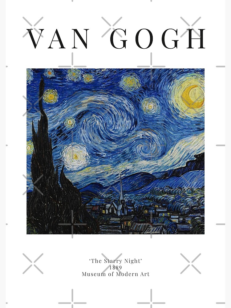 La noche estrellada - Vincent Van Gogh - Cartel de la exposición de studiofrivolo