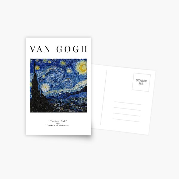 Item preview, The Starry Night - Vincent Van Gogh - Exhibition Poster designed and sold by studiofrivolo.