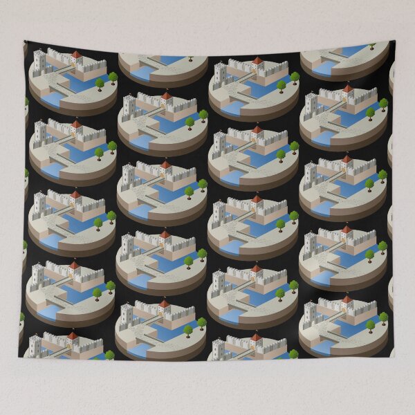 Item preview, Castle moat retro designed and sold by Seb-Sk93.