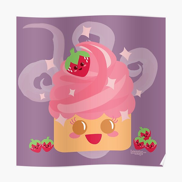 Yummy Cupcake Kawaiiness Poster