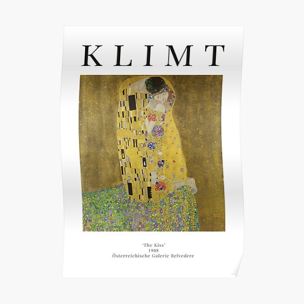 Le baiser - Gustav Klimt - Affiche d'exposition Poster
