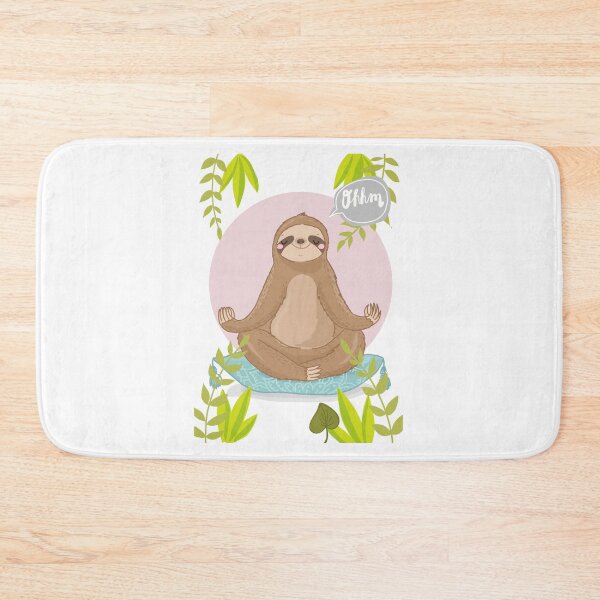 Item preview, meditating sloth ohm ... designed and sold by Christiane  Zielinski.