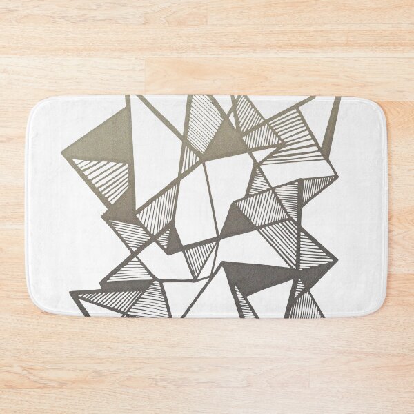 Item preview, Geometric metallic triangles abstract designed and sold by Carolina Salazar.