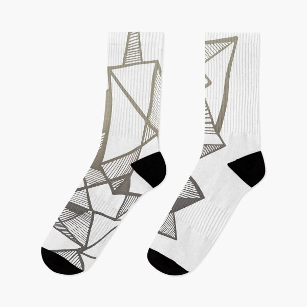 Item preview, Geometric metallic triangles abstract designed and sold by Carolina Salazar.