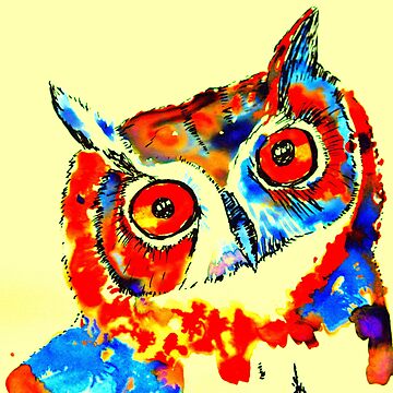 Artwork thumbnail, Carnivowl the Owl by curlyartcloud