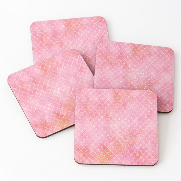 Item preview, Pink Peach Mermaid Pattern designed and sold by Julie Erin Designs.