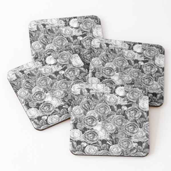 Item preview, Vintage Roses Black And White designed and sold by Maria Heyens.