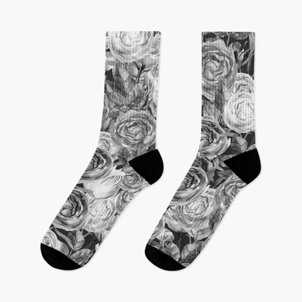 Item preview, Vintage Roses Black And White designed and sold by Maria Heyens.