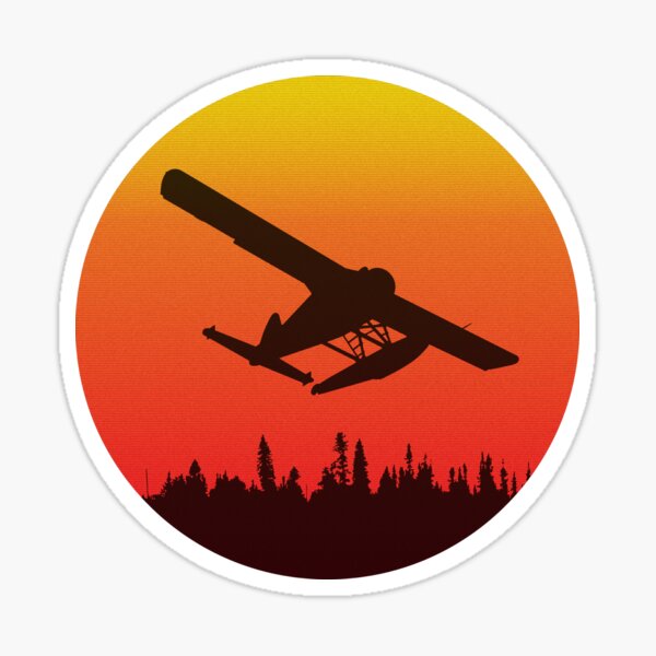 Item preview, deHavilland Beaver silhouette with sun designed and sold by map985.