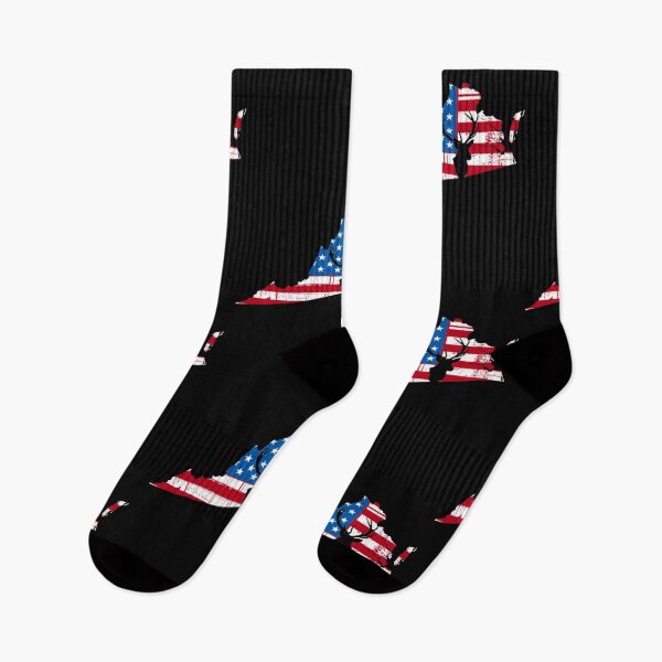 Item preview, Virginia American Flag Deer Hunting designed and sold by Tee Kaboom!.