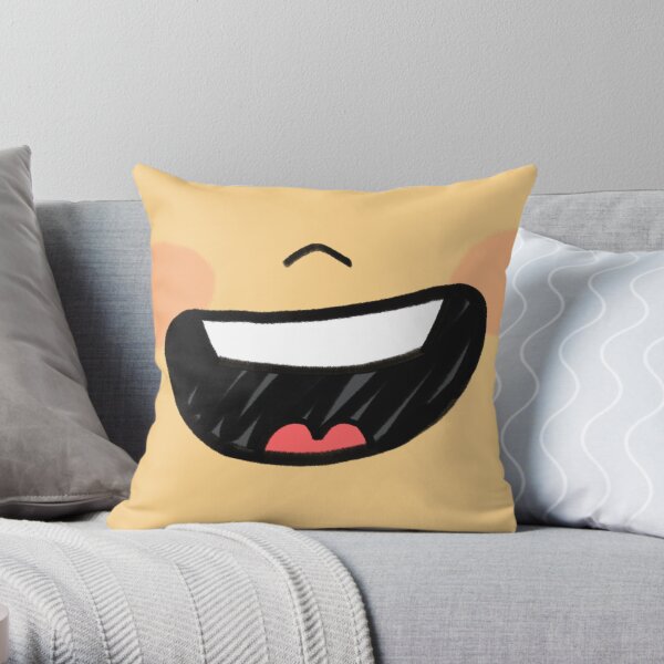 Big Smile Mask Throw Pillow