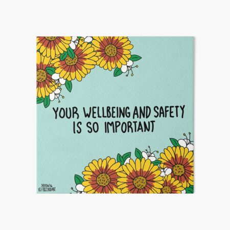 Your Wellbeing Art Board Print