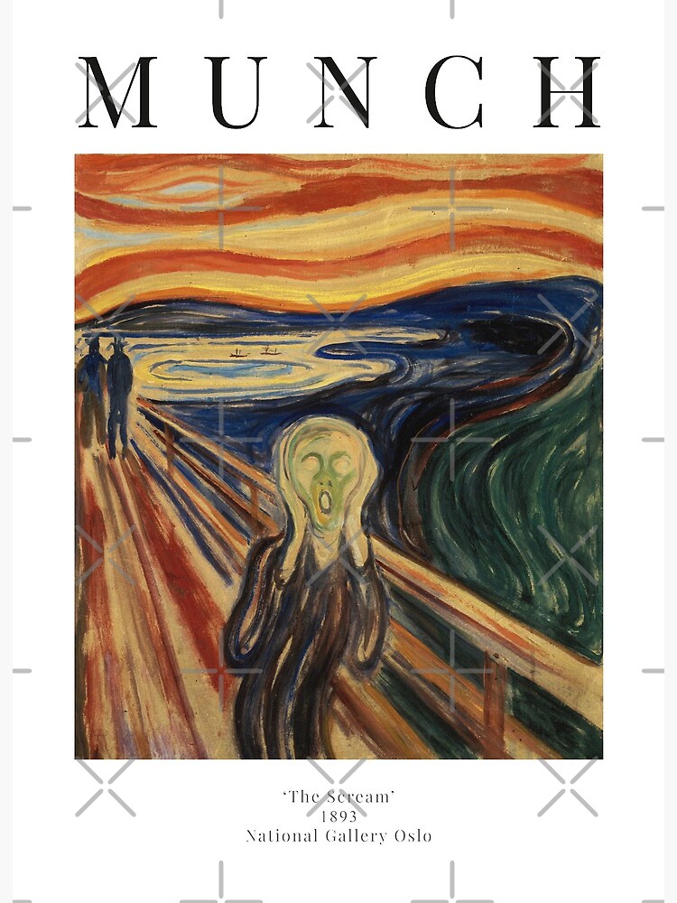  Scream Art Panel Art Poster Interior Edvard Munch