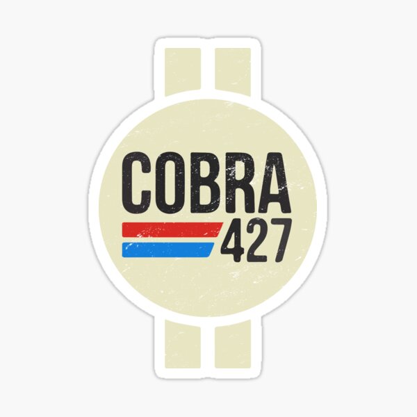 Cobra 427 Retro Logo Sticker