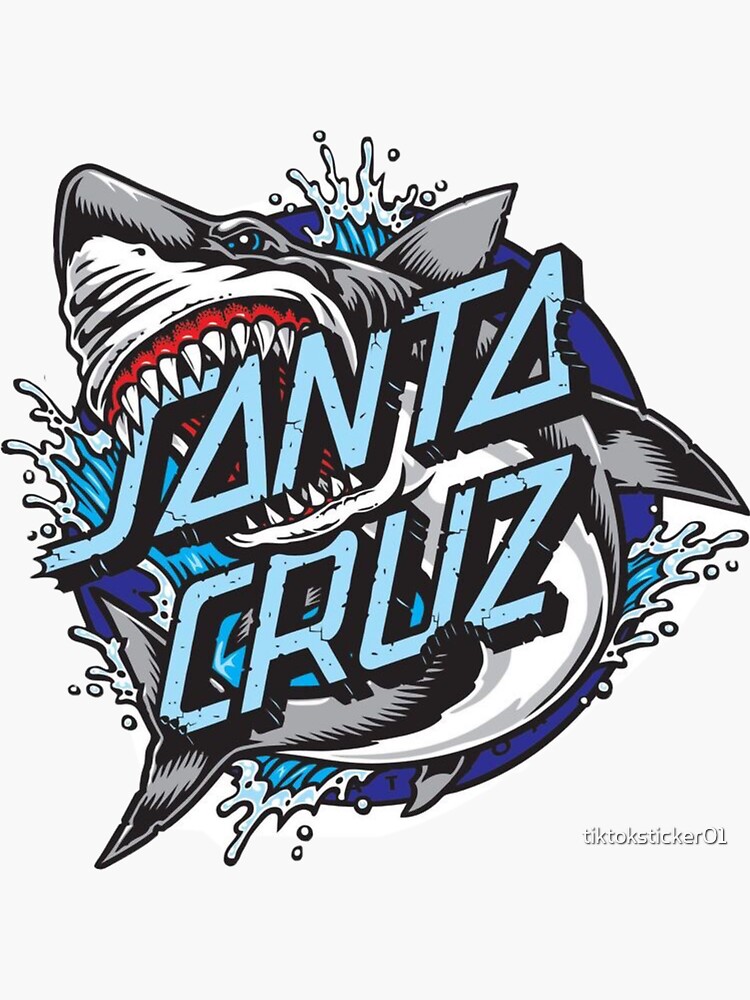 Santa cruz blue sticker by tiktoksticker01