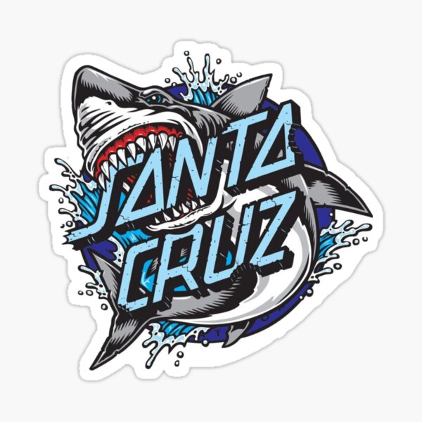Santa cruz blue sticker Sticker