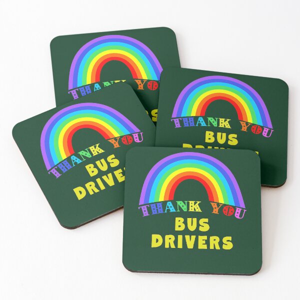 Item preview, Rainbow Thank You Bus Drivers designed and sold by LoveAndDefiance.