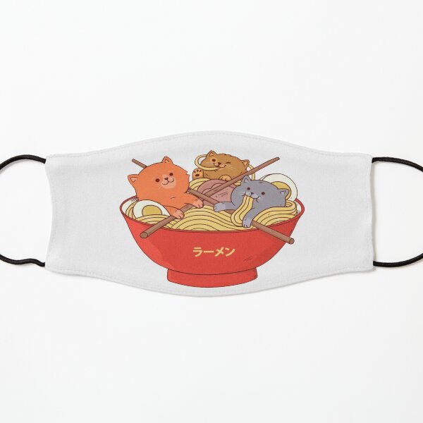 Ramen cats t-shirt Kids Mask