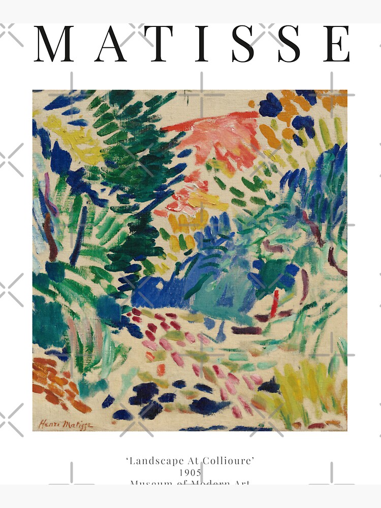 Henri Matisse - Landscape At Collioure - Exhibition Poster by studiofrivolo