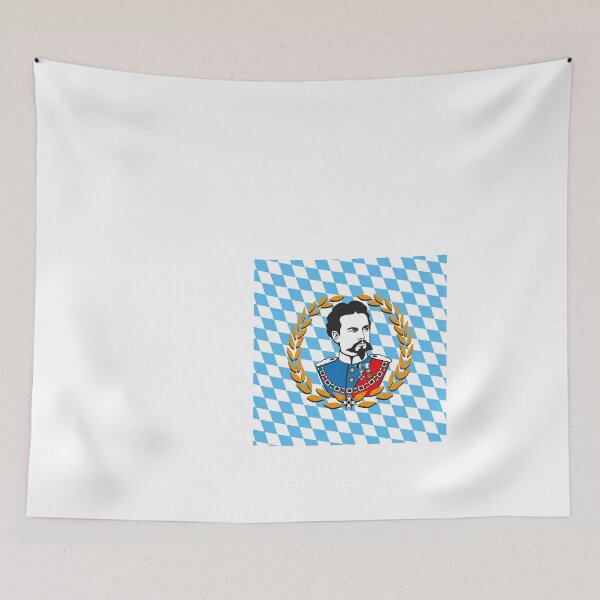 Item preview, 01 King Ludwig Kini portrait diamond mask face mask designed and sold by Margarita-Art.