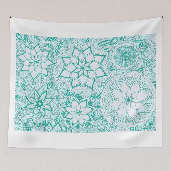 Item preview, Mint Green Mandala Improvisation designed and sold by MarisaGoncalves.