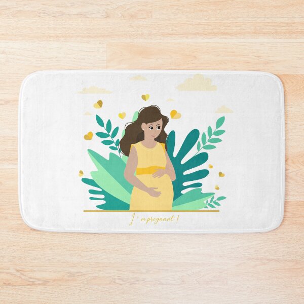 Item preview, I'm pregnant! Pregnancy announcement illustration designed and sold by Arch4Design.