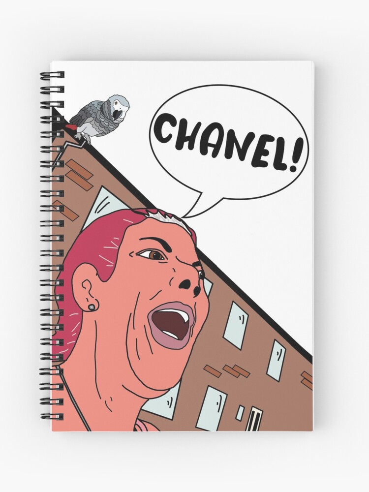 Chanel Viral Parrot Meme Design  Spiral Notebook for Sale by
