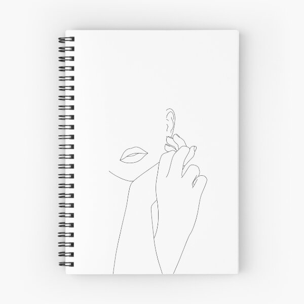 Item preview, Face line drawing illustration - Fleur designed and sold by TheColourStudy.